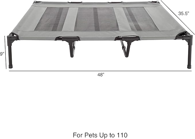 Elevated Dog Bed 48x35.5-Inch Portable 110lbs by