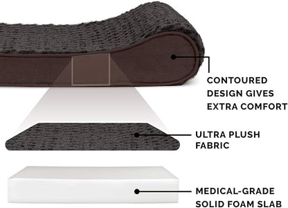 Furhaven Orthopedic Dog Bed for Extra Large Dogs w/ Removable Washable Cover 180 lbs