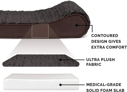 Furhaven Orthopedic Dog Bed for Medium/Small Dogs w/ Removable Washable Cover 23 lbs