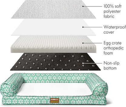 ClevaHome Comfort Orthopedic Dog Bed for Large Dogs