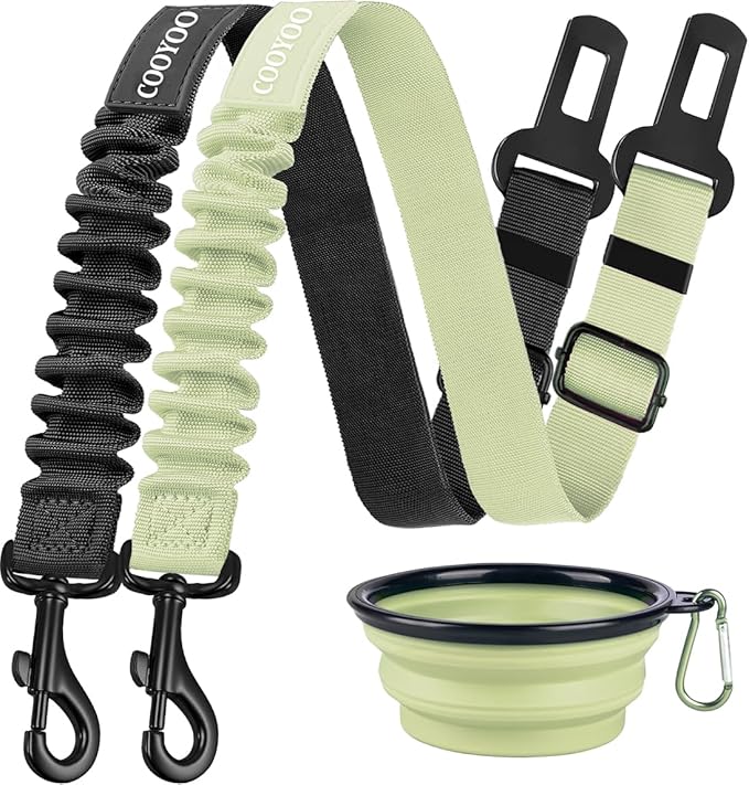 COOYOO Dog Seat Belt 3 Piece