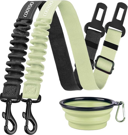 COOYOO Dog Seat Belt 3 Piece