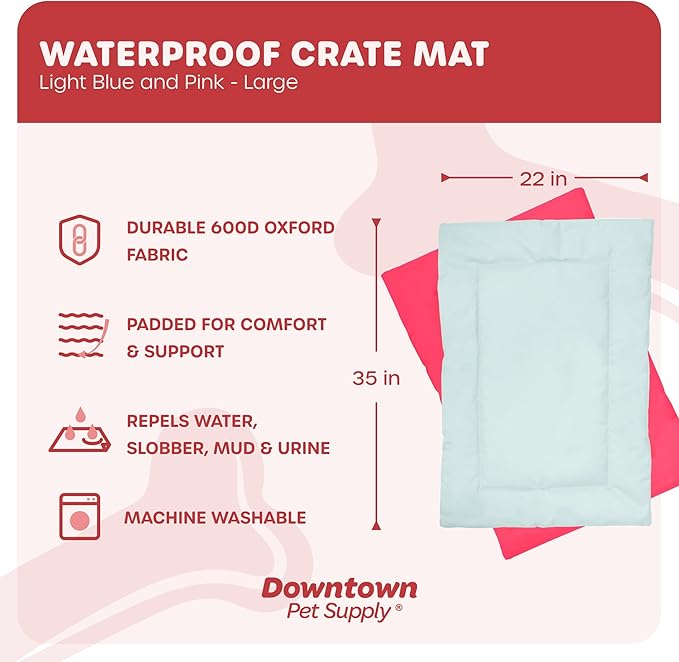 Downtown Pet Supply Dog Crate Pad 35" x 22" -