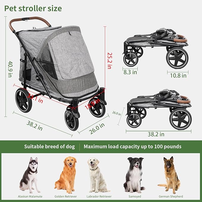 Pet Stroller for medlium and Large Dogs
