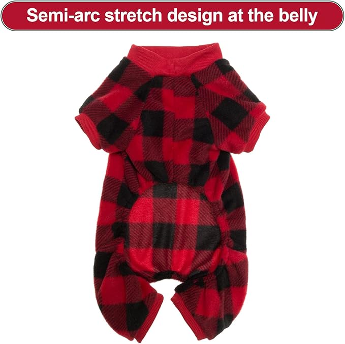 SCENEREAL Dog Pajamas for Small to Large Dogs Soft Pet Sweater Clothes Warm Puppy Onesie Outfits for Doggie Winter Christmas