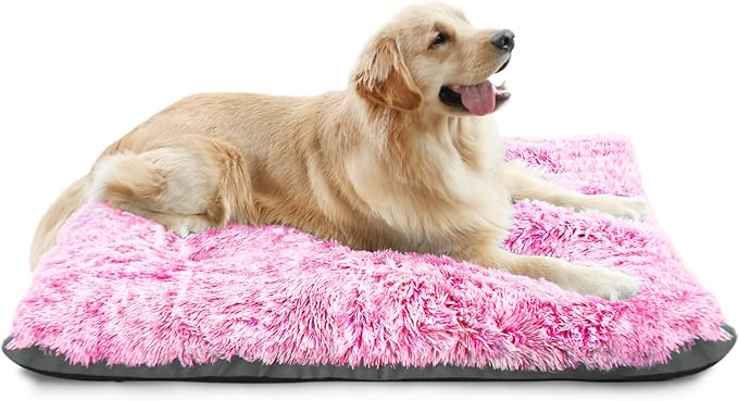 KISYYO Dog Beds for Medium Dogs Fixable Deluxe Cozy Dog Kennel Beds for Crates Washable Dog Bed 30 x 19 x 3 Inches,