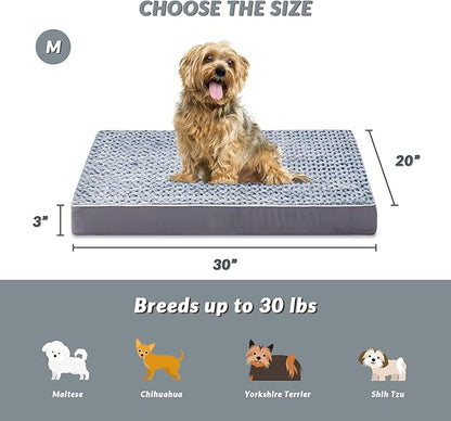 Figopage Orthopedic Memory Foam Dog Bed for Large Dogs