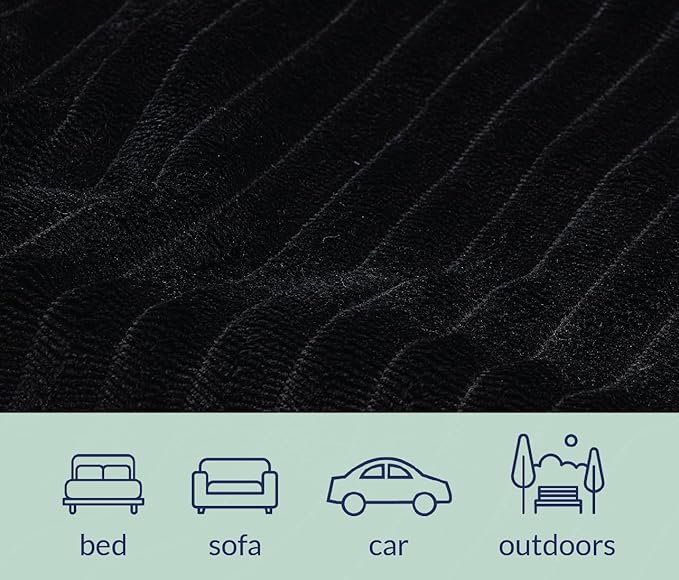 Premium Soft Dog/Cat Waterproof Blanket – Soft Sherpa Fleece Striped-50x30)