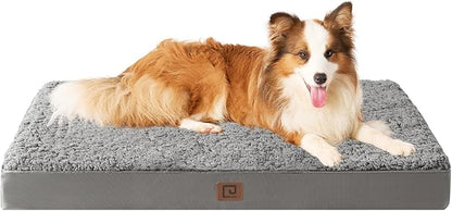 EHEYCIGA Orthopedic XL Dog Beds for Extra Large Dogs with Removable Washable Cover for Crate 41x27