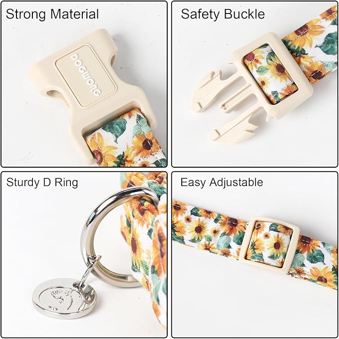 DOGWONG Female Cotton Dog Collar