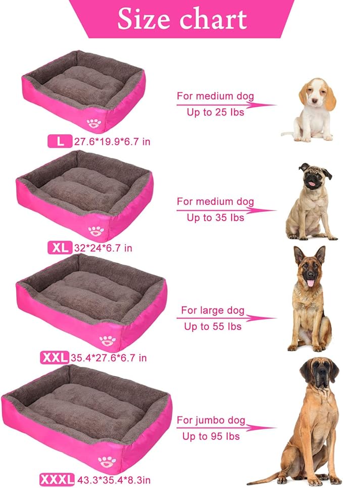 PUPPBUDD Dog Beds for Extra Large Dogs