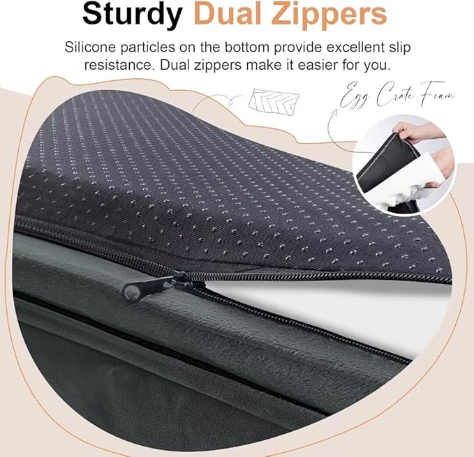 Large Dog Bed Orthopedic Washable: Beds Bolster XL Bed Big XLarge Dogs Memory Foam Sofa Couch Waterproof Removable Cover