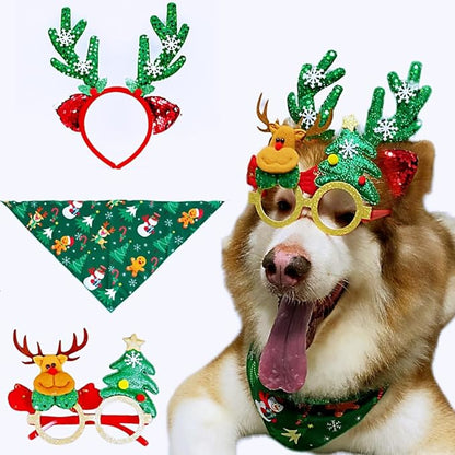 Christmas Costume for Pet Merry Christmas Bandanna Christmas