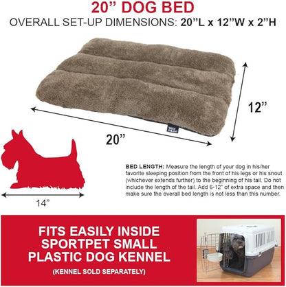 SportPet Designs Waterproof Pet Bed 20 inches,Brown
