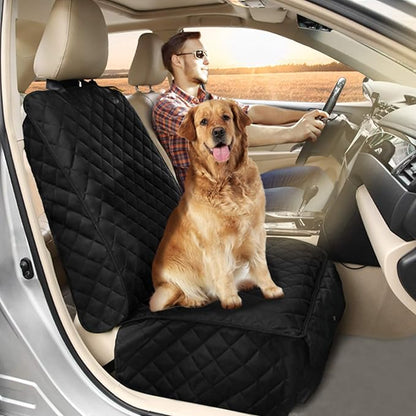 Deluxe Dog Seat Cover for Front Seat-More Durable Waterproof Front Seat Protector