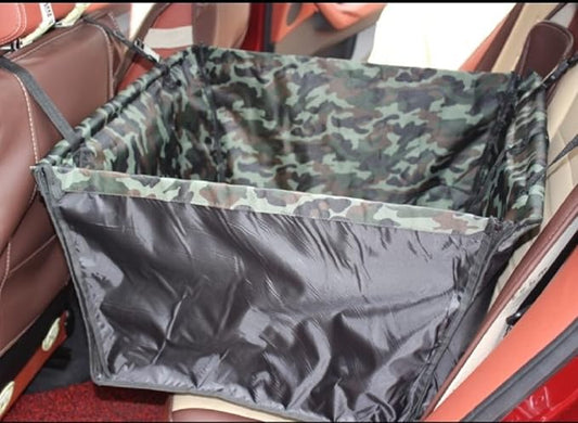 Foldable Pet Dog Backseat Cover Car Hammock Basket-