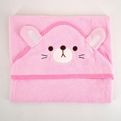 Goclothod Pet Hooded Bath Towel Cartoon Drying Bath Towel Absorbent Bathrobe Warm Blanket