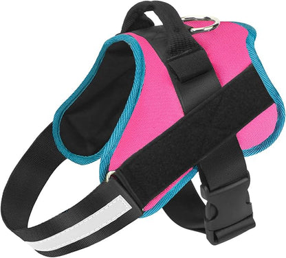 Bolux Dog Harness, No-Pull Reflective Dog Vest, Breathable Adjustable Pet Harness with Handle for Outdoor Walking - No More Pulling, Tugging or Choking Medium (Pack of 1)