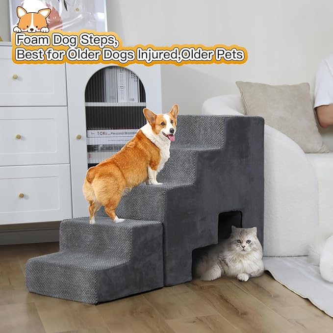 Dog Stairs for High Beds 5 Tier