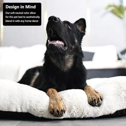 nononfish Large Dog Crate Pads 48 x 30 Washable with Anti-Slip Bottom fit Metal Dog Crates or Kennel 48inch Kennel