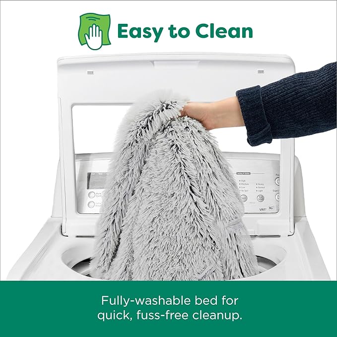 Furhaven 45" Round Calming Donut Dog Bed for Large Dogs 90 lbs 45.0"x45.0"x9.0"