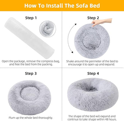 Nisrada Dog Bed for Small Medium Large Dogs 30 inch