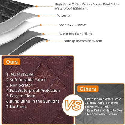 Dog Car Seat Cover for Back Seat Cover for Kids