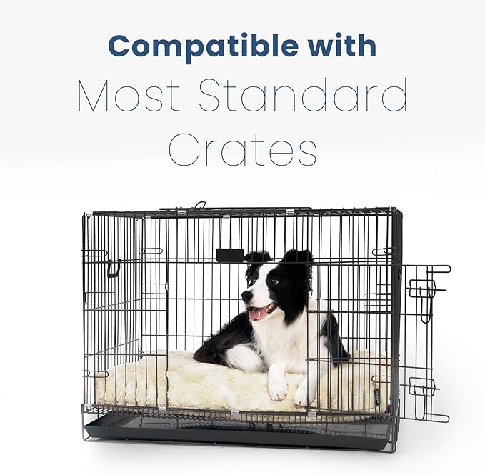 Washable Dog Bed Deluxe Breeds.40 * 25",Khaki