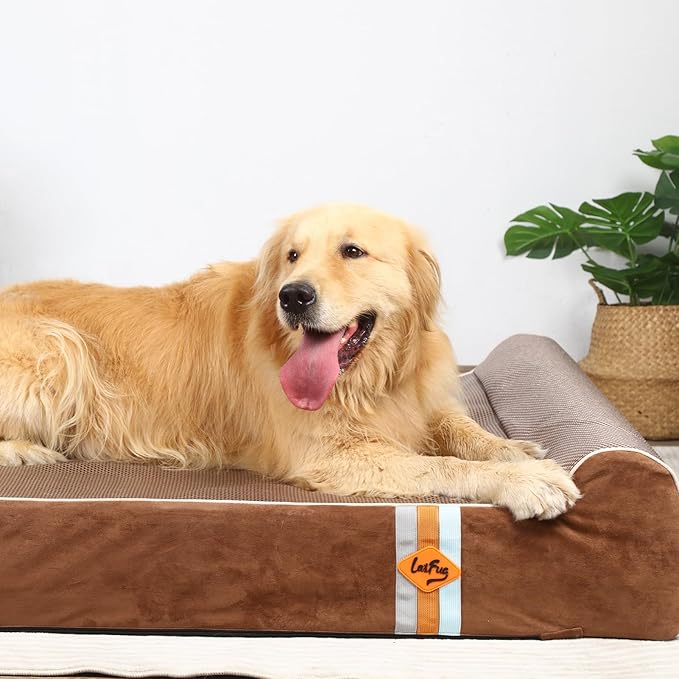 Laifug Orthopedic Memory Foam Extra Large Dog Bed Pillow (50" x 36" x 10"