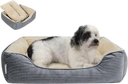 Miguel Dog Bed with Removable Cushion/Pillow for Medium Small Dogs 25 Inch
