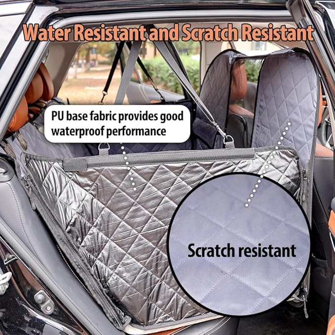 Truck Back Seat Extender for Large Dogs 2 in 1 Hard