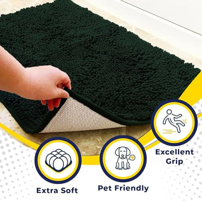 Muddy Mat® AS-SEEN-ON-TV Highly Absorbent Microfiber Dog Door Mat and Pet Rug 60"X48"