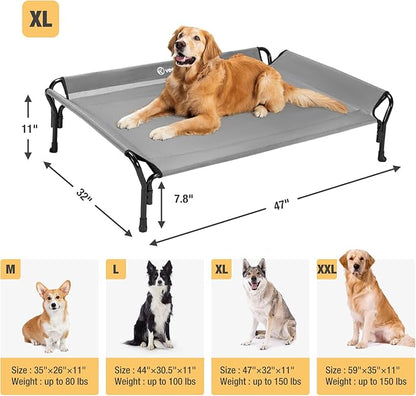 Veehoo Cooling Raised Dog Bed