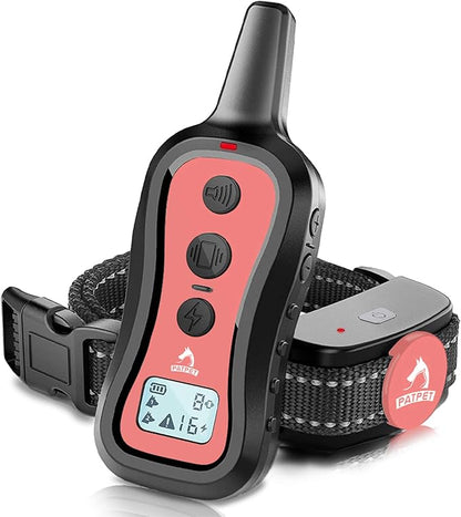 PATPET Dog Training Collar Dog Shock Collar with Remote 3 Training 1000 ft