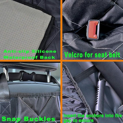 RBSC Home Dog Car Back Seat Cover Waterproof Heavy Duty and Nonslip Car Backseat Cover for Cars