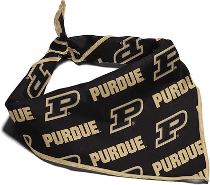 NCAA Officially Licensed Bandana for Dogs and Cats | Fits Pets Great Gift Idea | Easy-to-Tie (Small, Purdue Boilermakers)