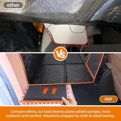 iBuddy Dog Back Seat Extender Hard Bottom Dog 400LB Protect