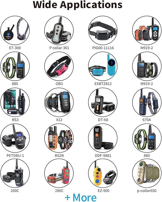 Dog Shock Collar Charger 12-in-1 Training 1M