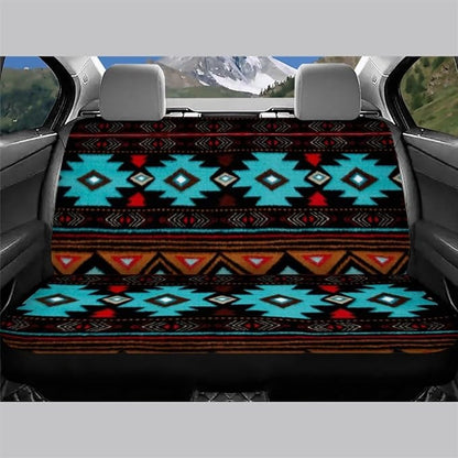 WELLFLYHOM Navajo Aztec Rear Bench Seat Cover 2