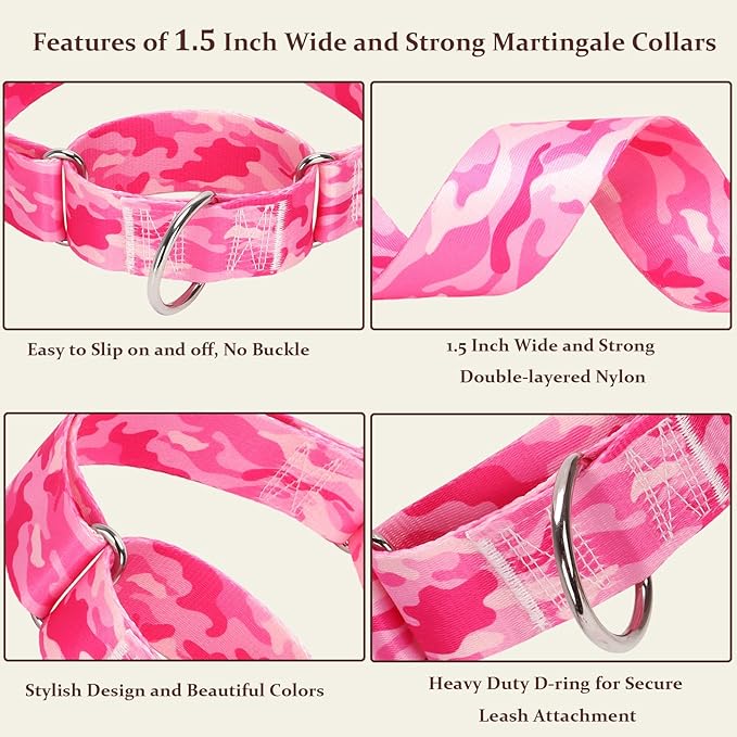 1.5 Inches Martingale Collar for Dogs