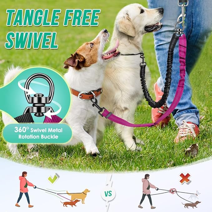 Two Dog Lead 2 in 1 Upgraded