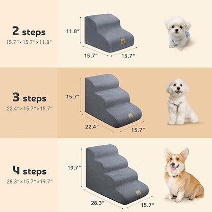 Mestuel Dog Stairs for Small Dogs 60 lbs,
