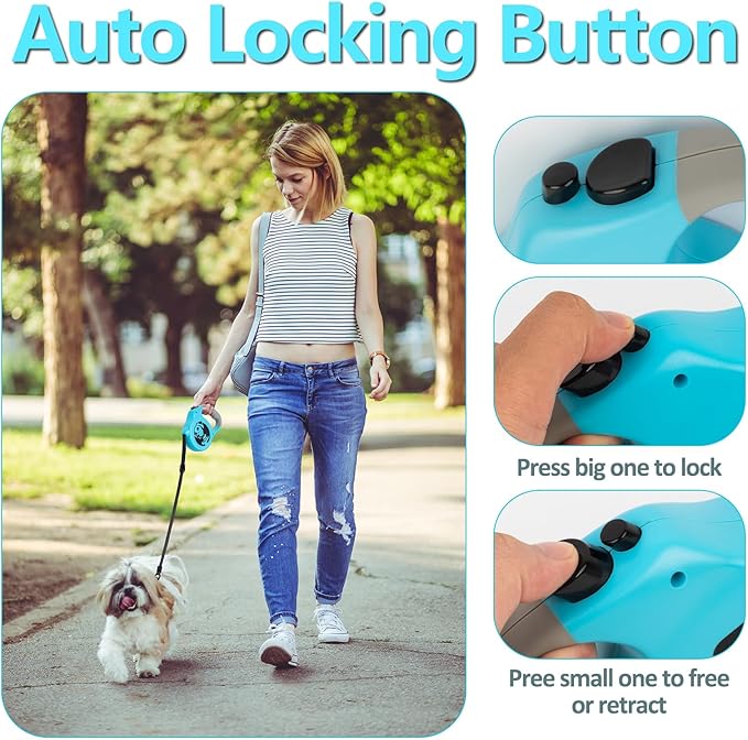 Retractable Dog Leash 16 Ft 110 Lbs,