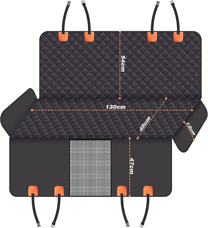 GXT Dog Back Seat Cover Protector for Cars SUV and Trucks with Mesh Window