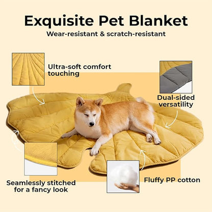 Dog Blanket Mat for Dogs Cats 50×45" Leaf