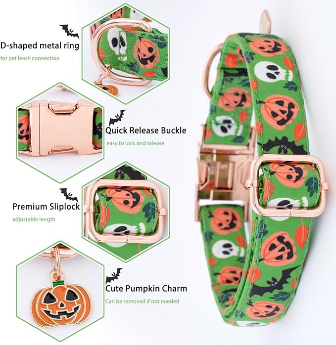 Faygarsle Bow Tie Halloween Fall Dog Collar