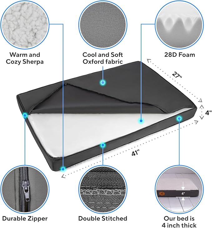 Orthopedic Dog Bed for Large Dogs