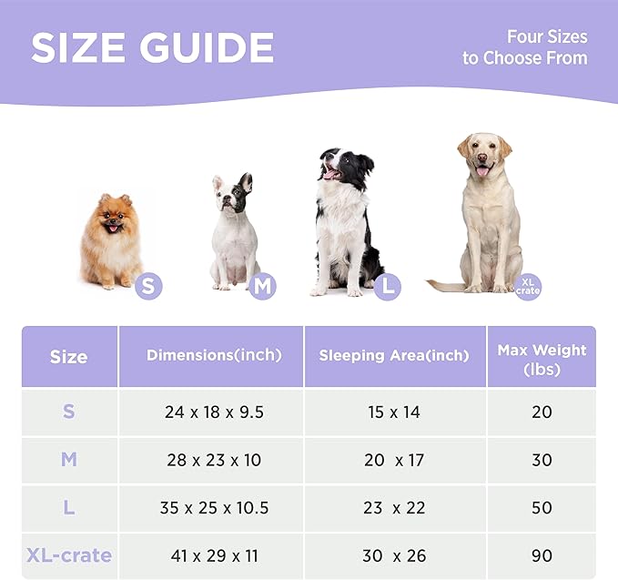 Lesure Orthopedic Dog Bed Sofa for Large Dogs Foam(35" x 25" x 10.5", Pink)