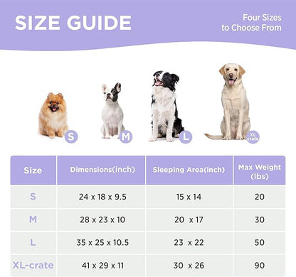 Lesure Orthopedic Dog Bed Sofa for Medium Dogs Foam(28" x 23" x 10", Blue)