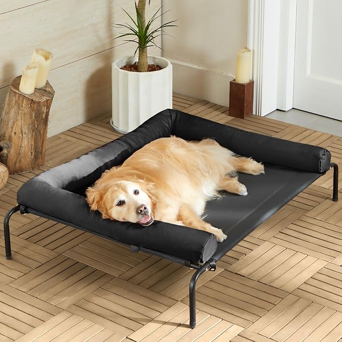 RRPETHOME Large Elevated Cooling Dog Bed